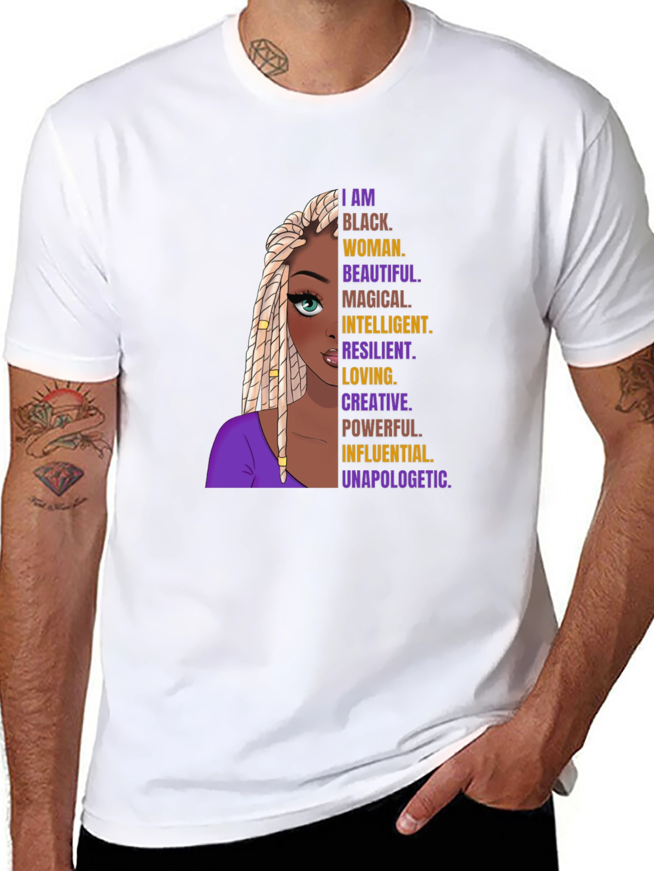 Empowered Black Woman Graphic Tee