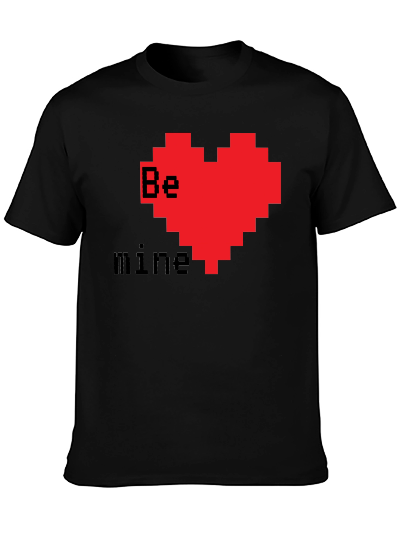 Pixel Heart Valentines T-Shirt - Be Mine