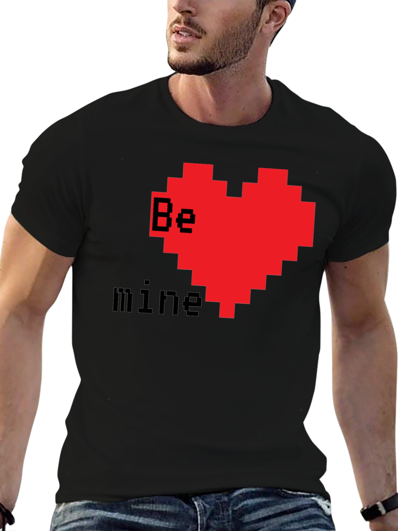 Pixel Heart Valentines T-Shirt - Be Mine