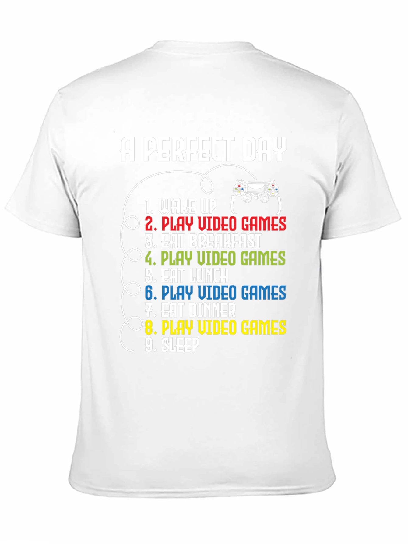 Gamer Perfect Day Black T-Shirt