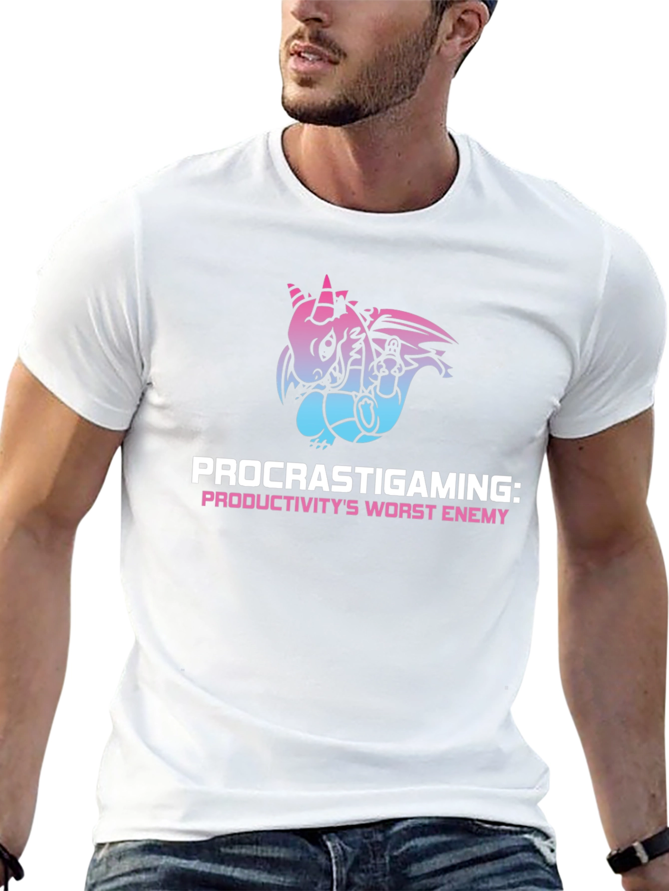 Procrastigaming Dragon Graphic T-Shirt