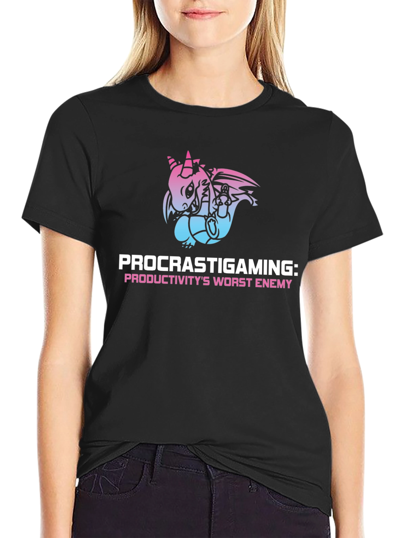 Procrastigaming Dragon Graphic T-Shirt