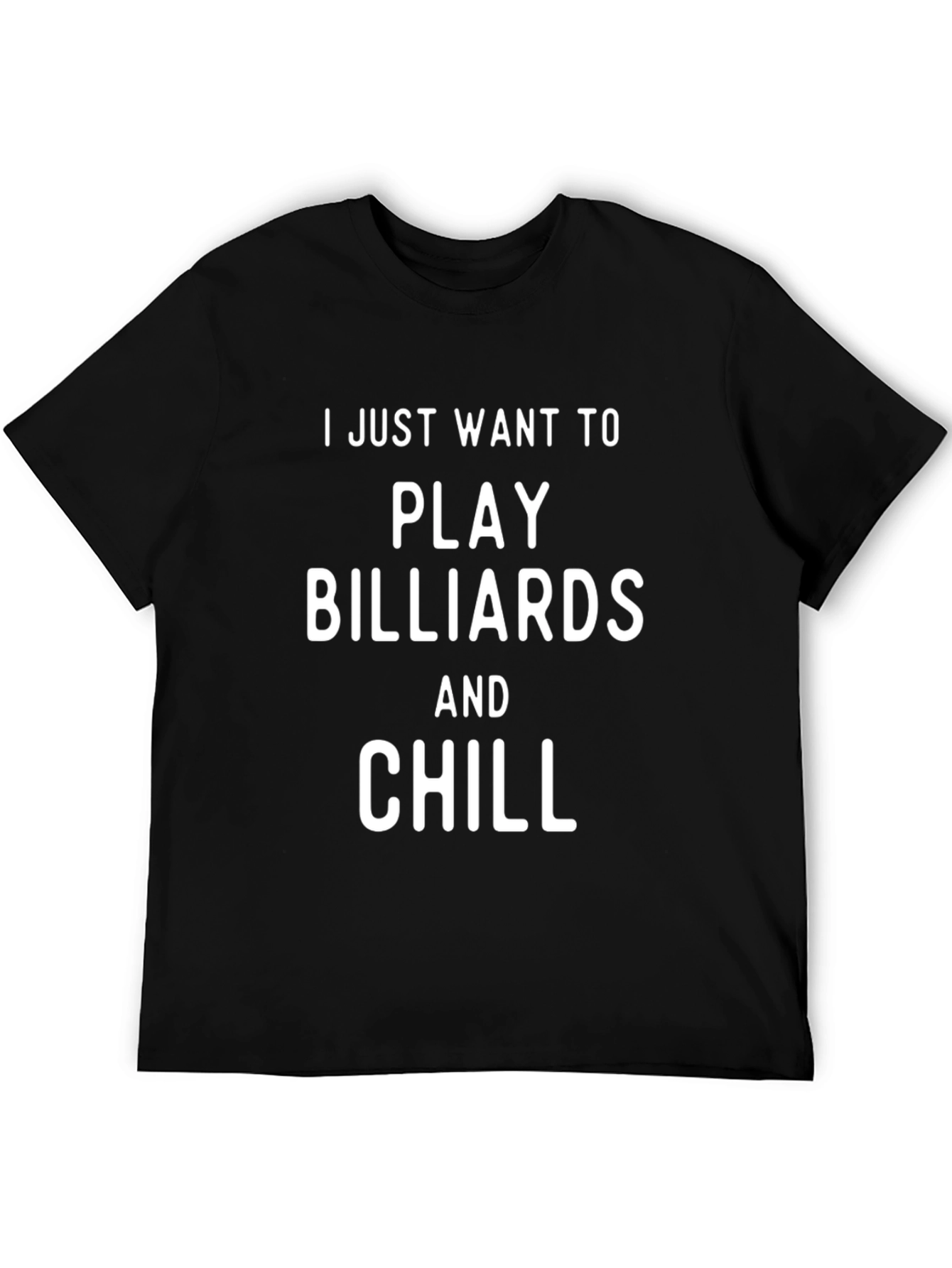 Billiards and Chill Black T-Shirt