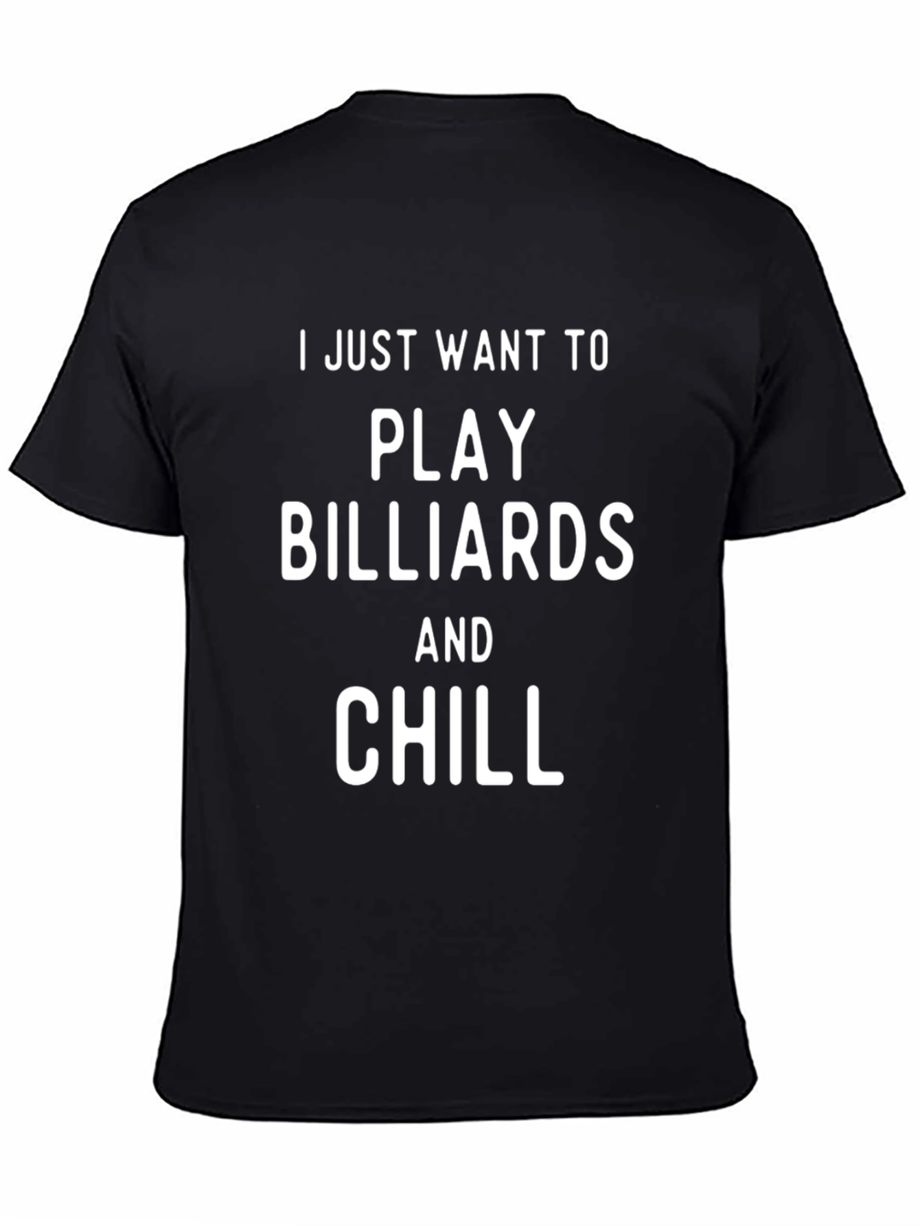 Billiards and Chill Black T-Shirt
