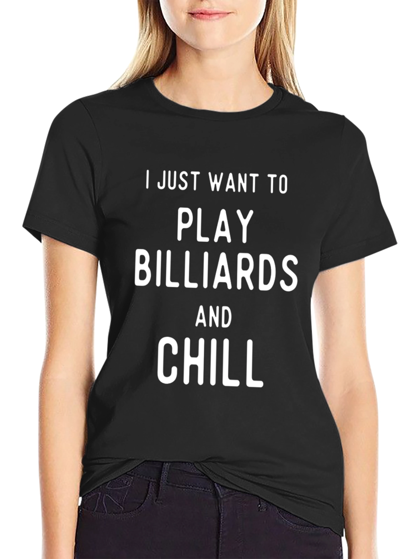 Billiards and Chill Black T-Shirt