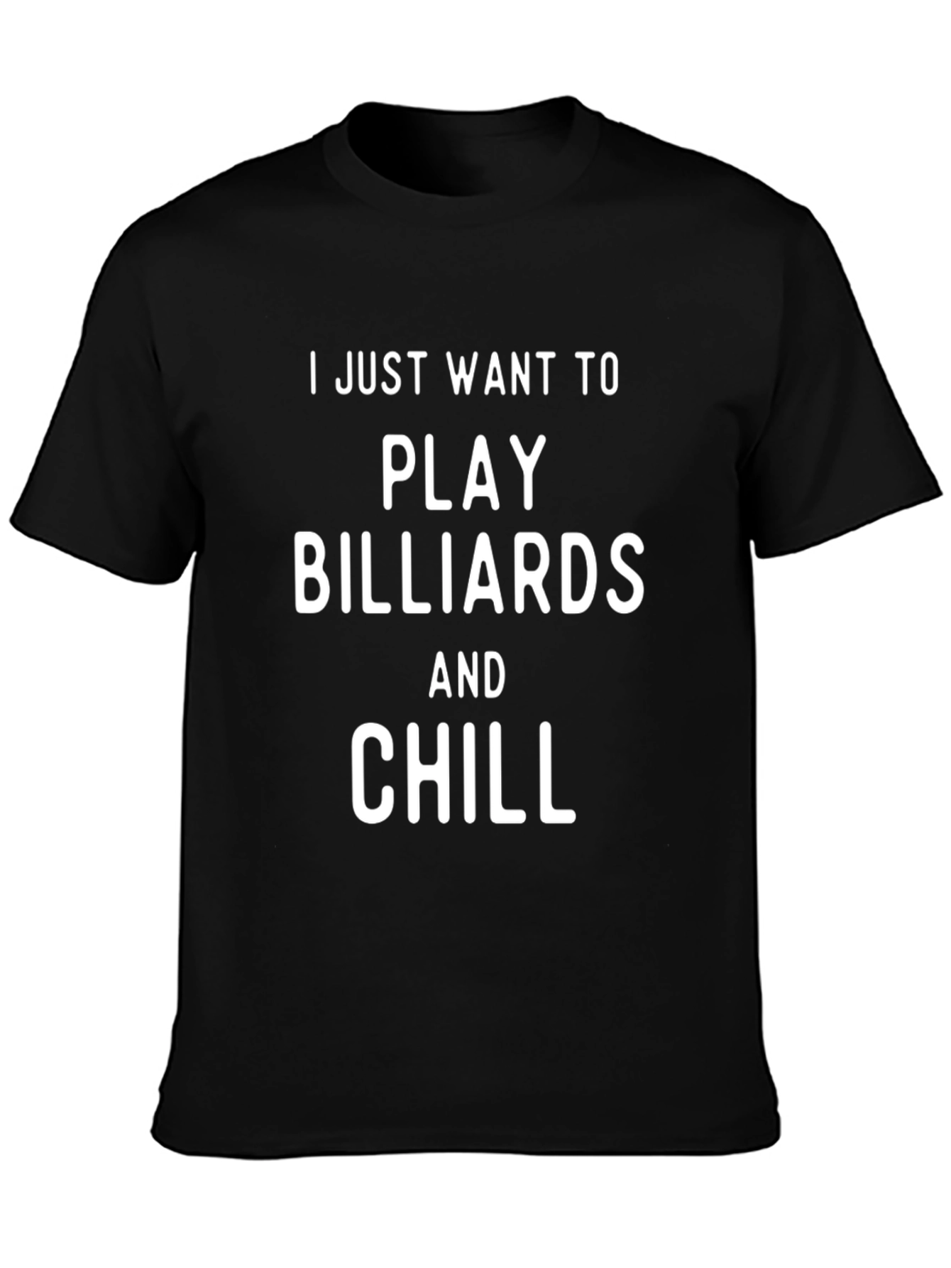 Billiards and Chill Black T-Shirt