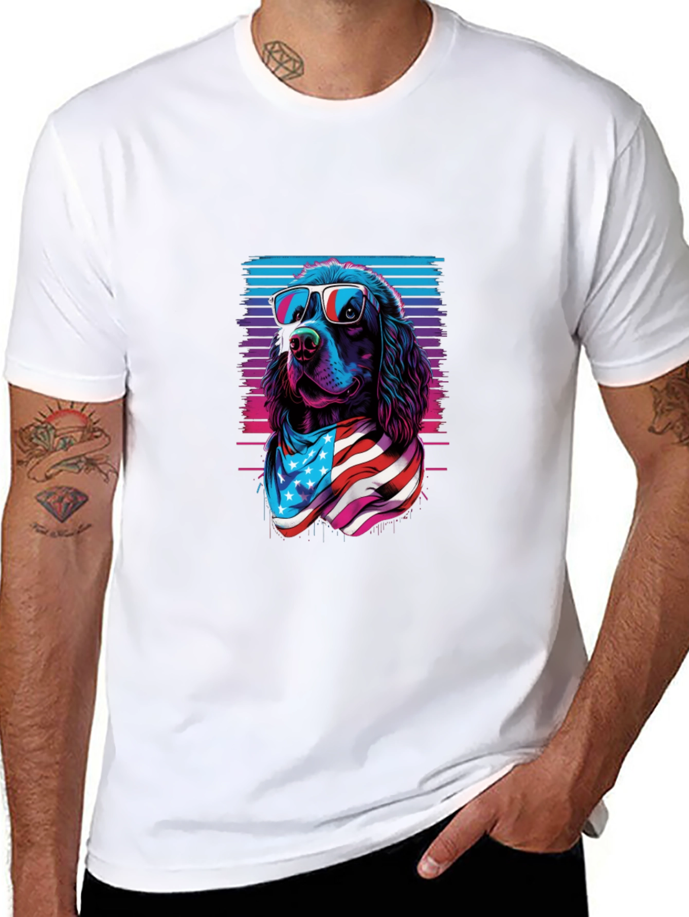 Patriotic Dog T-Shirt