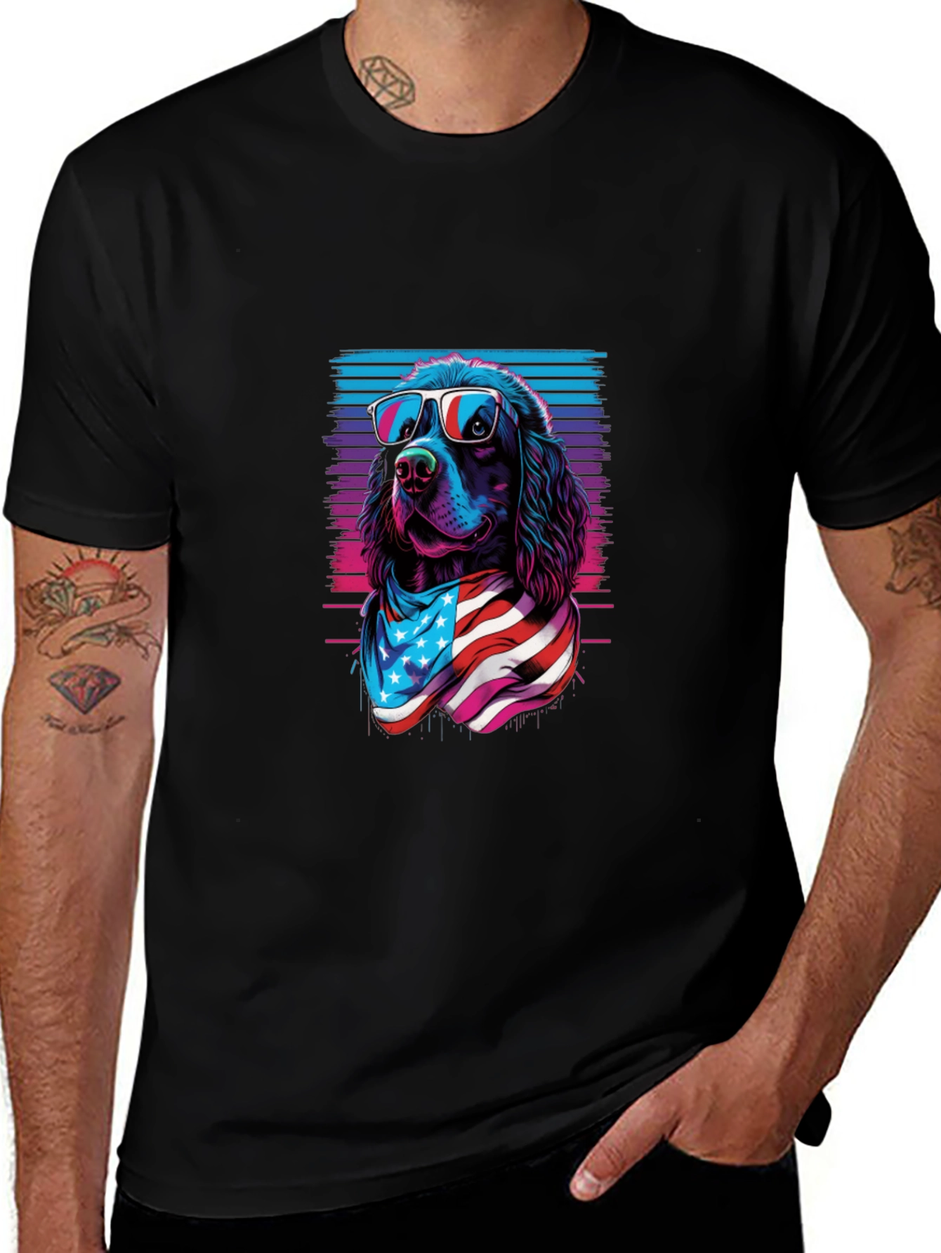 Patriotic Dog T-Shirt