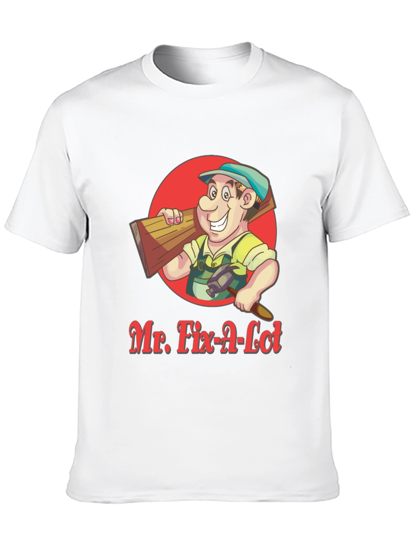 Mr. Fix-A-Lot Cartoon Graphic Tee - Black