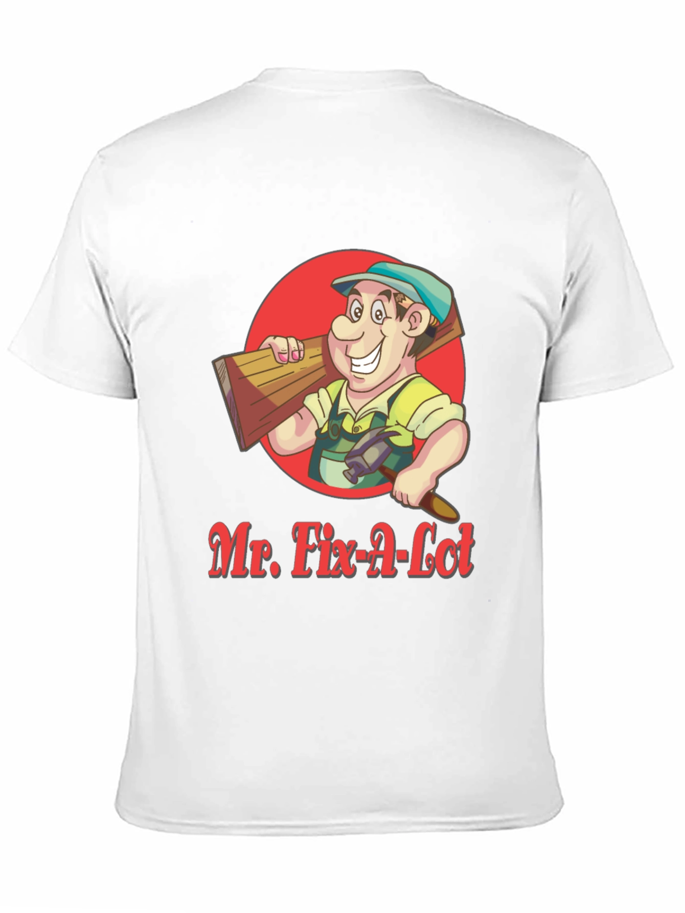 Mr. Fix-A-Lot Cartoon Graphic Tee - Black