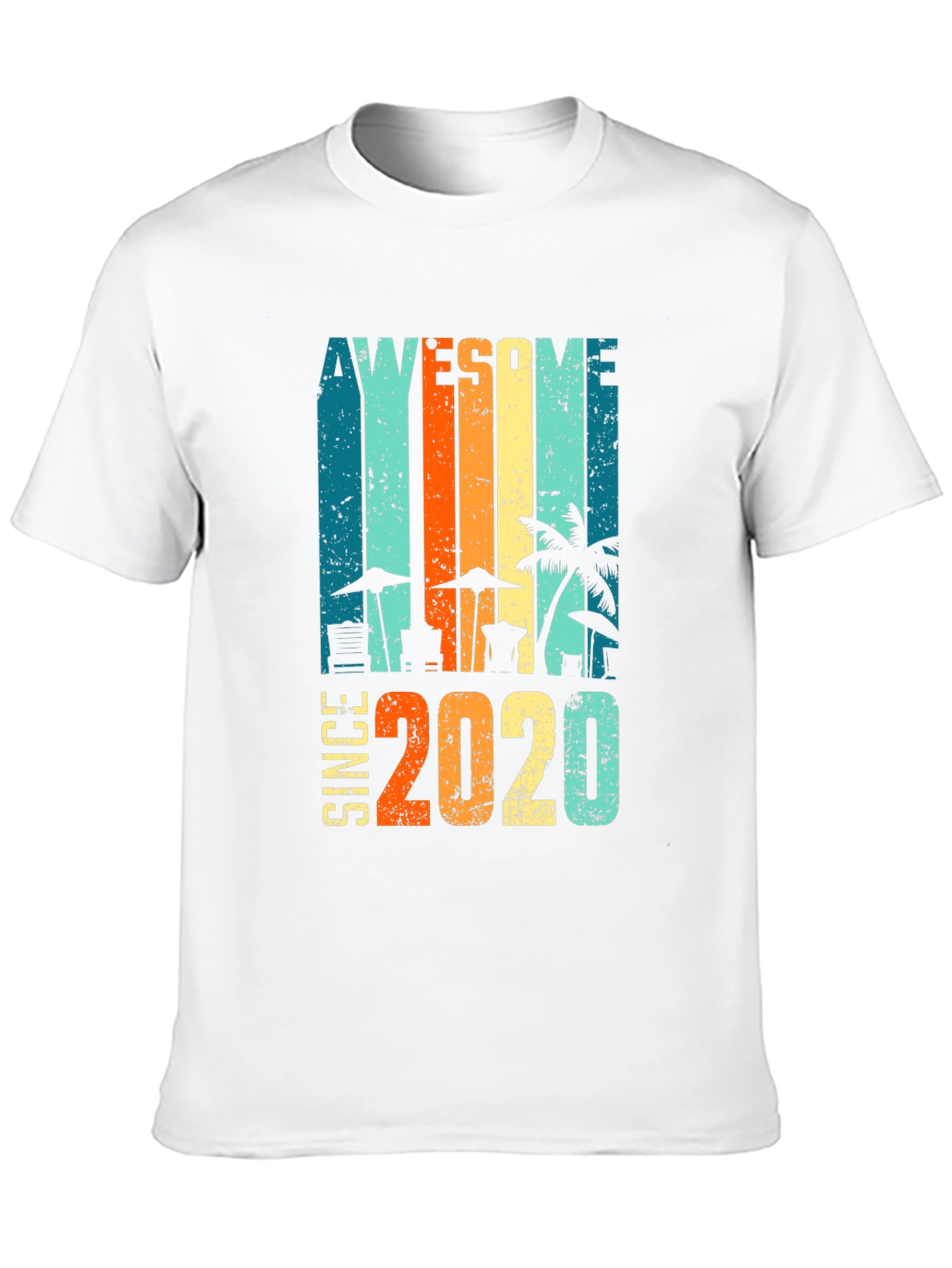 Awesome Since 2020 Graphic Tee - Black