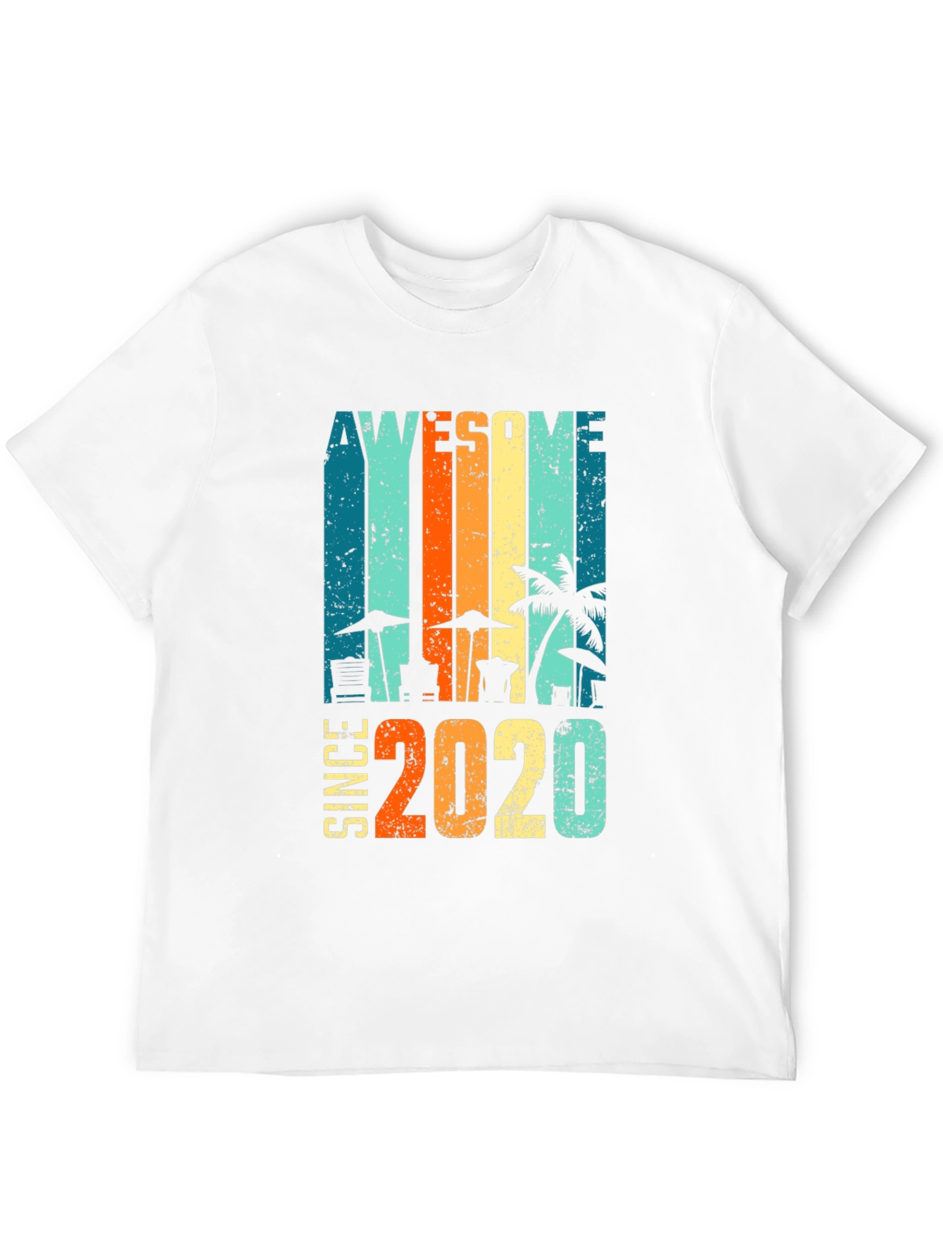 Awesome Since 2020 Graphic Tee - Black