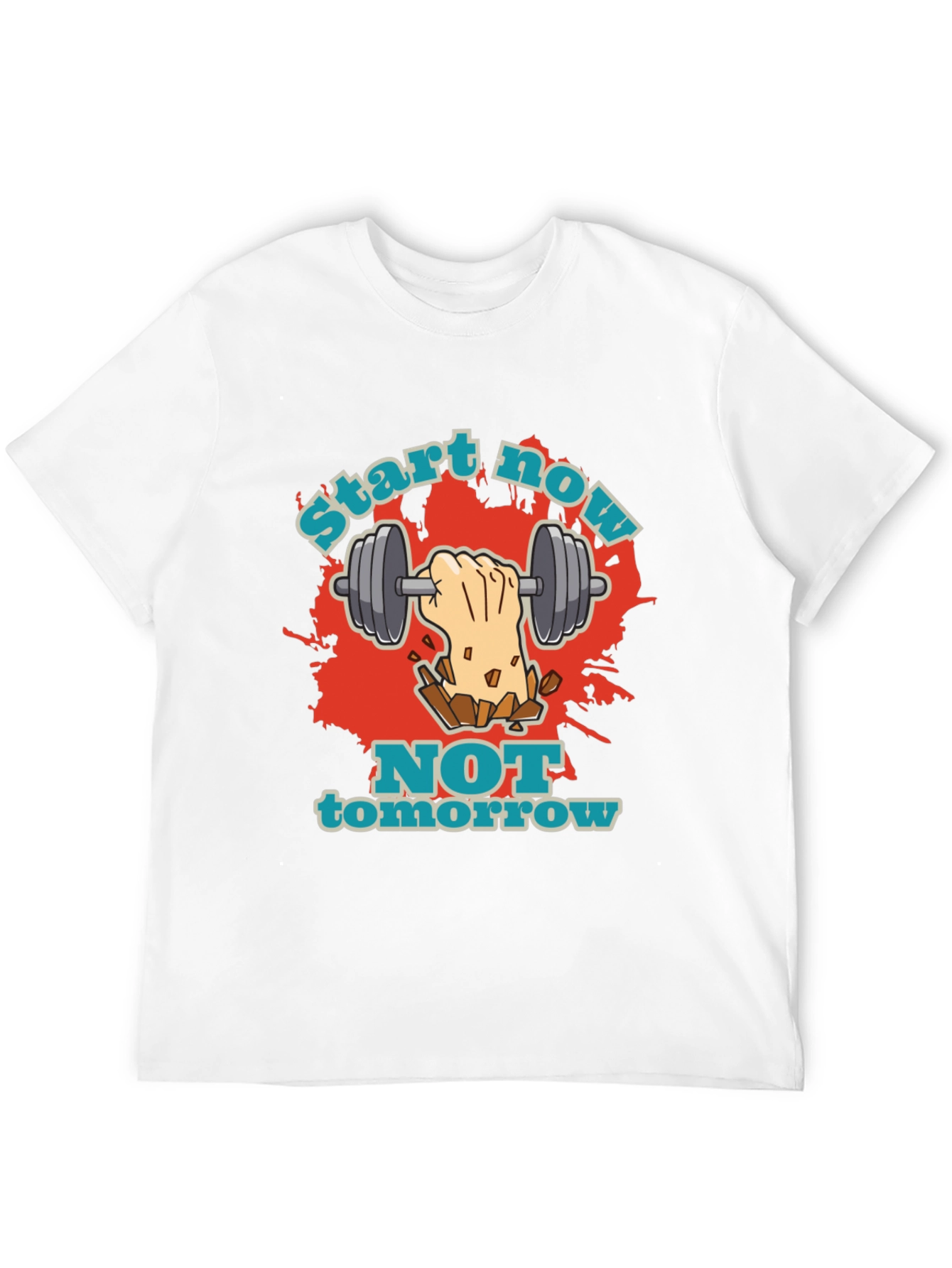 Start Now T-Shirt: Motivational Gym Workout Tee