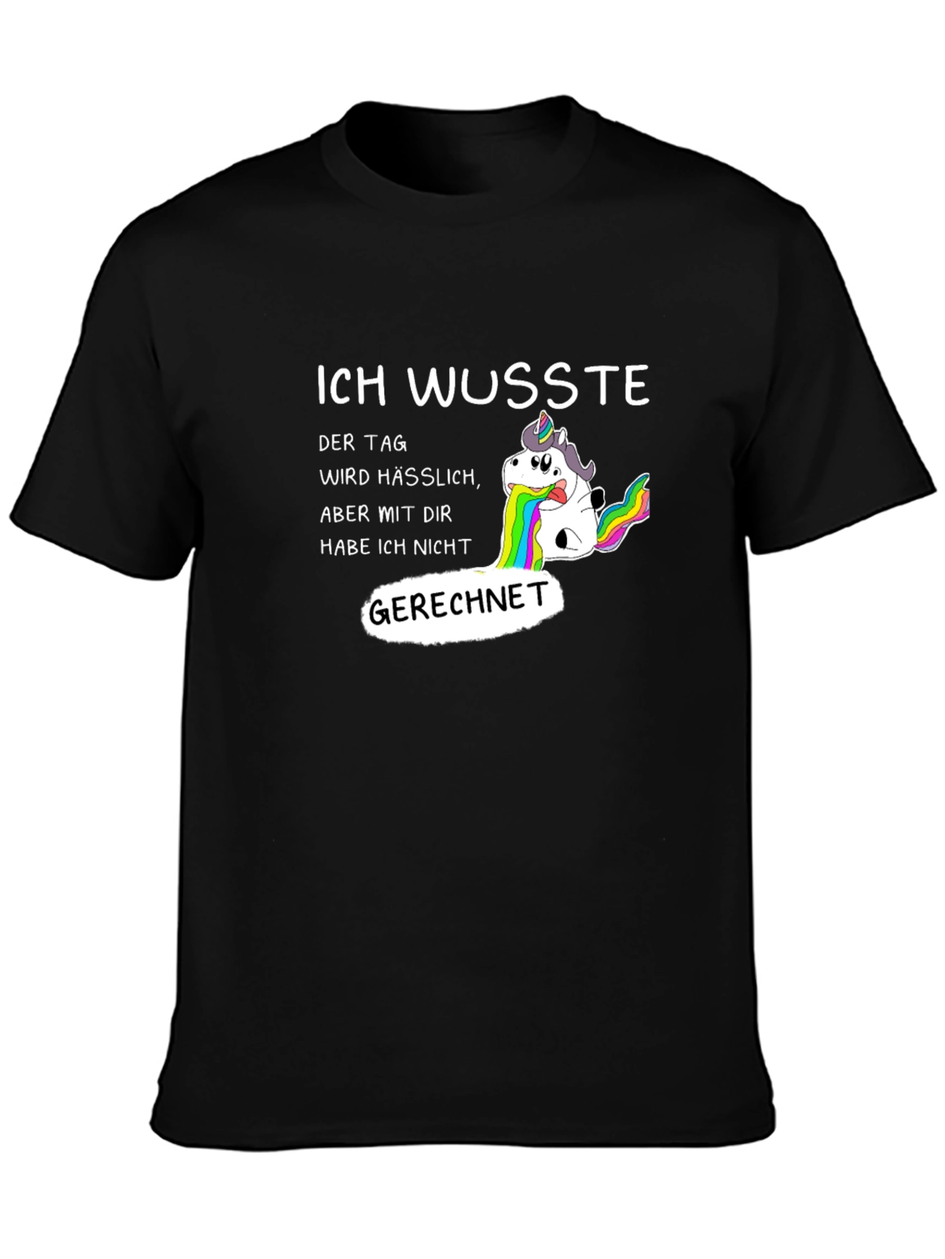 Funny Unicorn Vomiting Rainbow T-Shirt