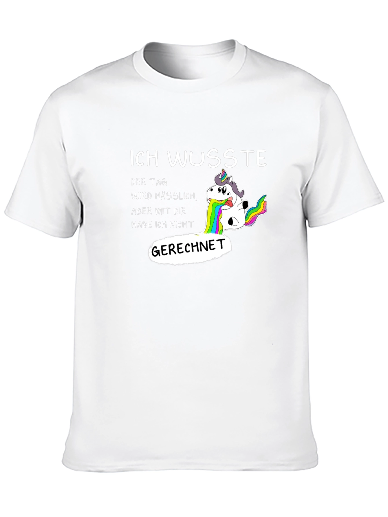 Funny Unicorn Vomiting Rainbow T-Shirt