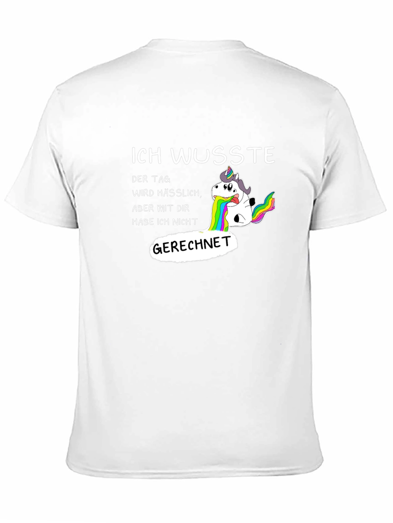 Funny Unicorn Vomiting Rainbow T-Shirt