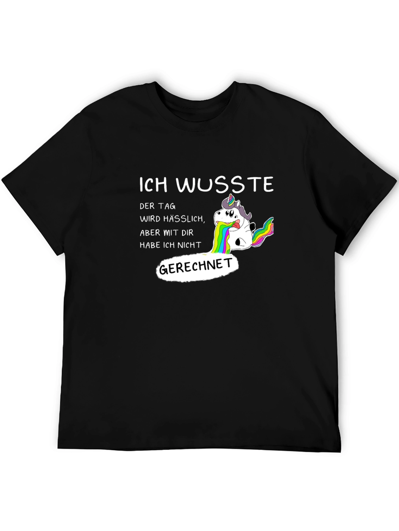 Funny Unicorn Vomiting Rainbow T-Shirt