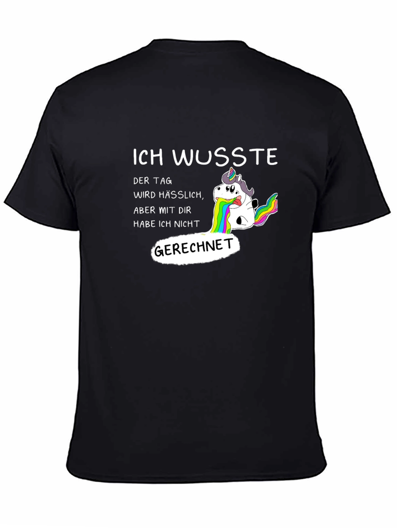 Funny Unicorn Vomiting Rainbow T-Shirt