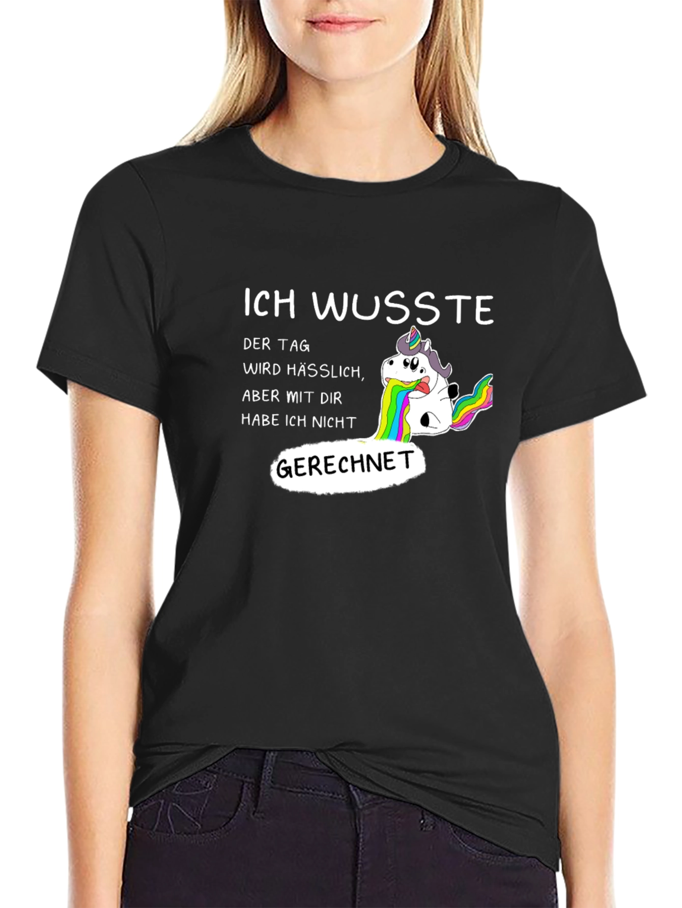 Funny Unicorn Vomiting Rainbow T-Shirt