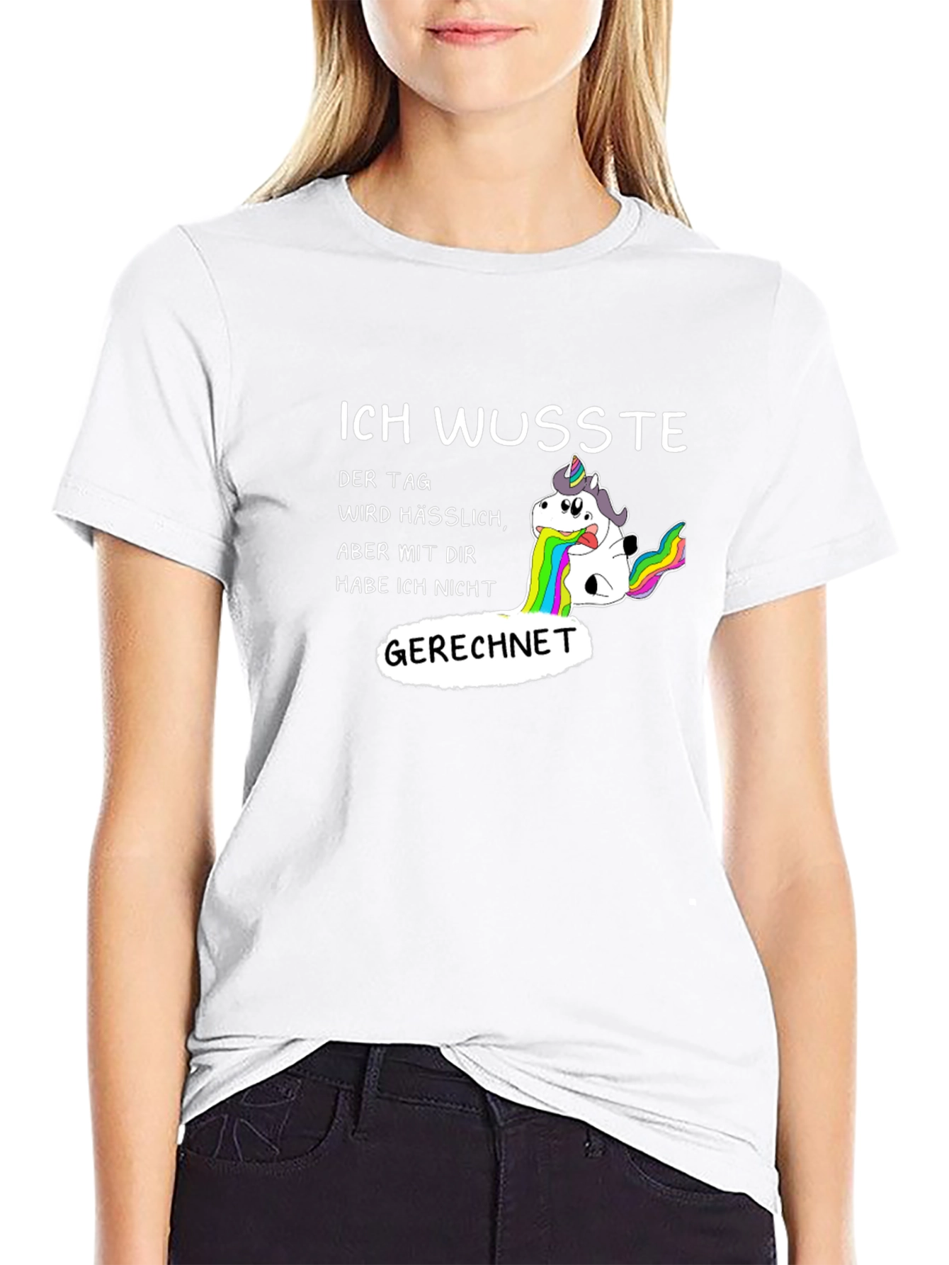 Funny Unicorn Vomiting Rainbow T-Shirt