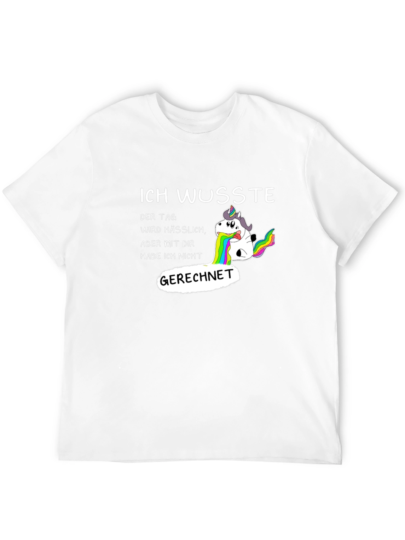 Funny Unicorn Vomiting Rainbow T-Shirt