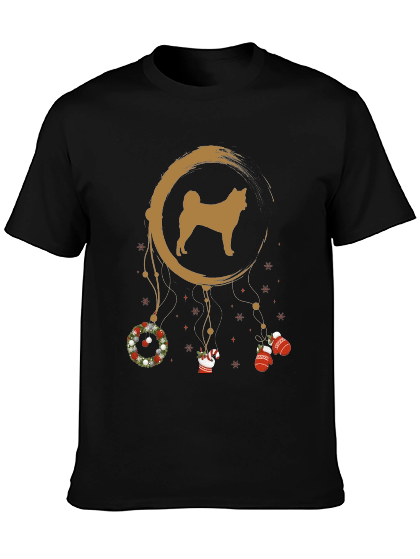 Akita Christmas Dreamcatcher T-Shirt