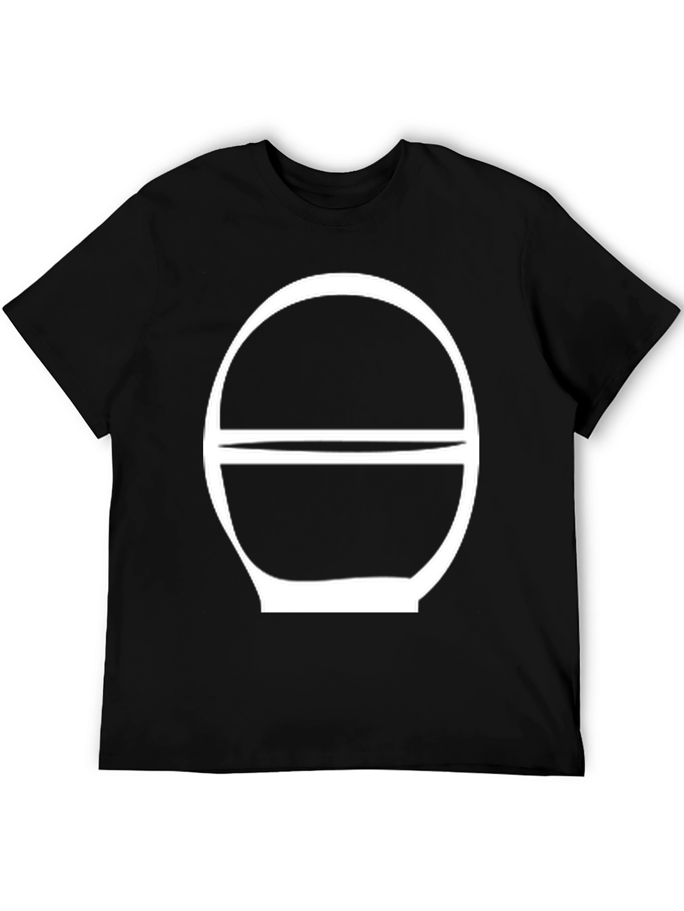 Minimalist Graphic Tee - Black Cotton Blend