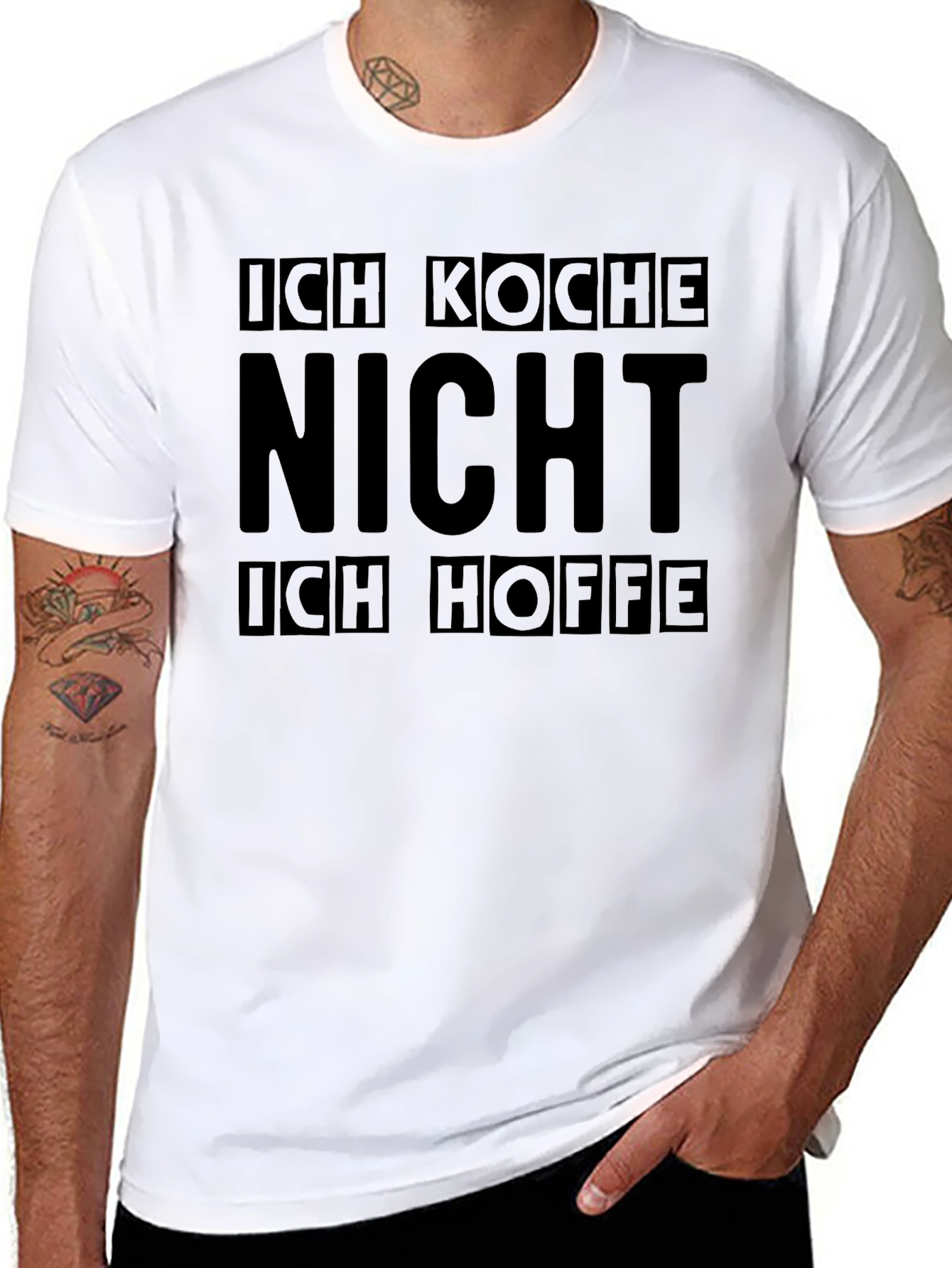 Ich Koche Nicht T-Shirt - Funny German Cooking Joke
