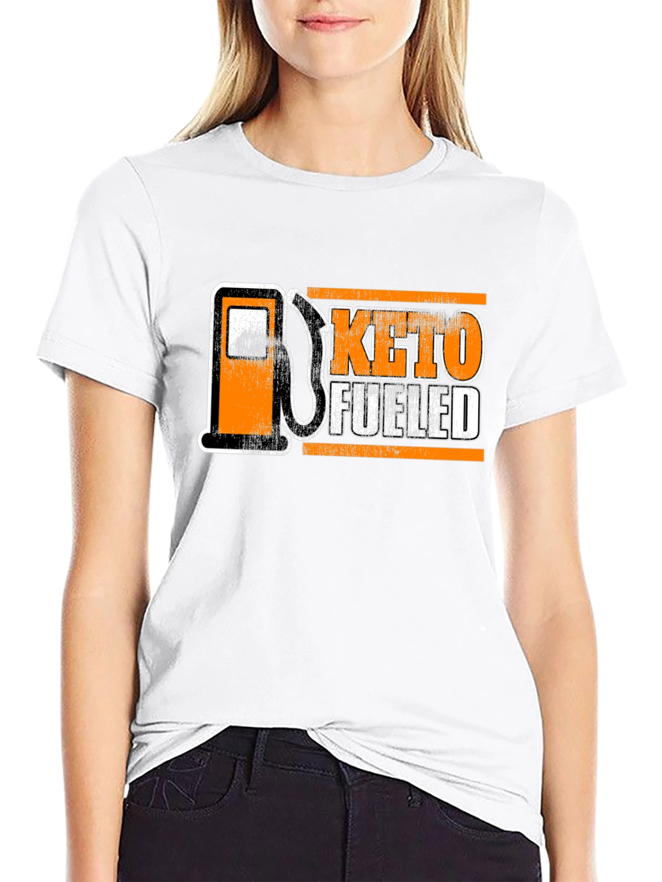 Keto Fueled T-Shirt - Black Graphic Design