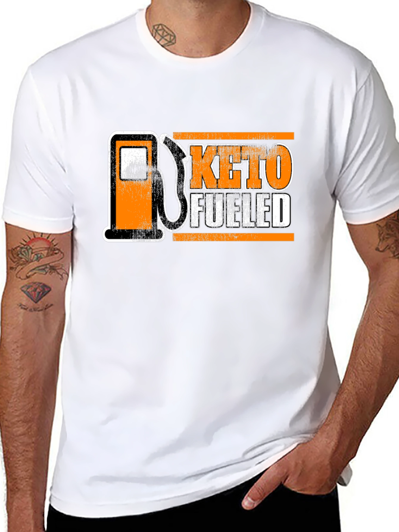 Keto Fueled T-Shirt - Black Graphic Design
