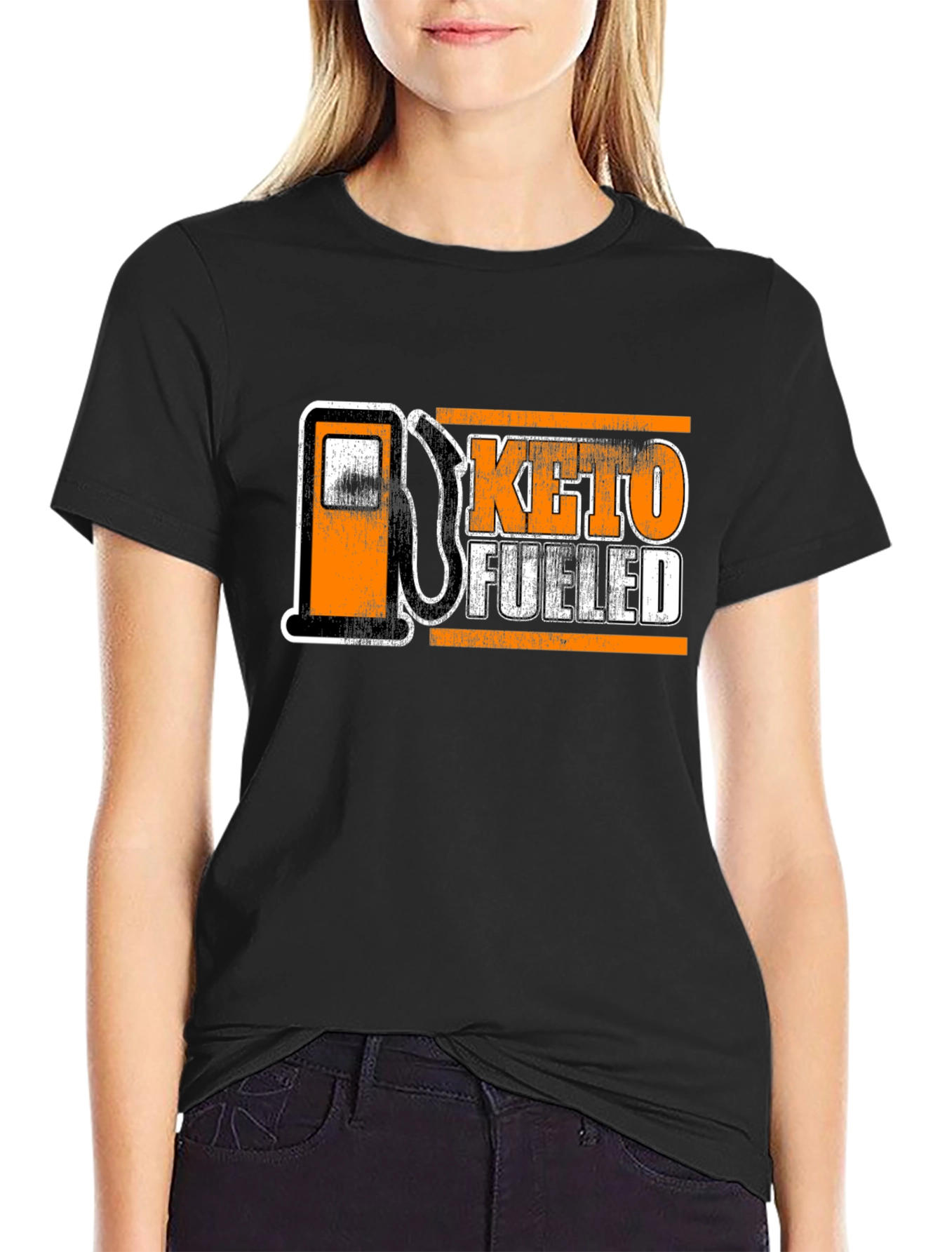 Keto Fueled T-Shirt - Black Graphic Design