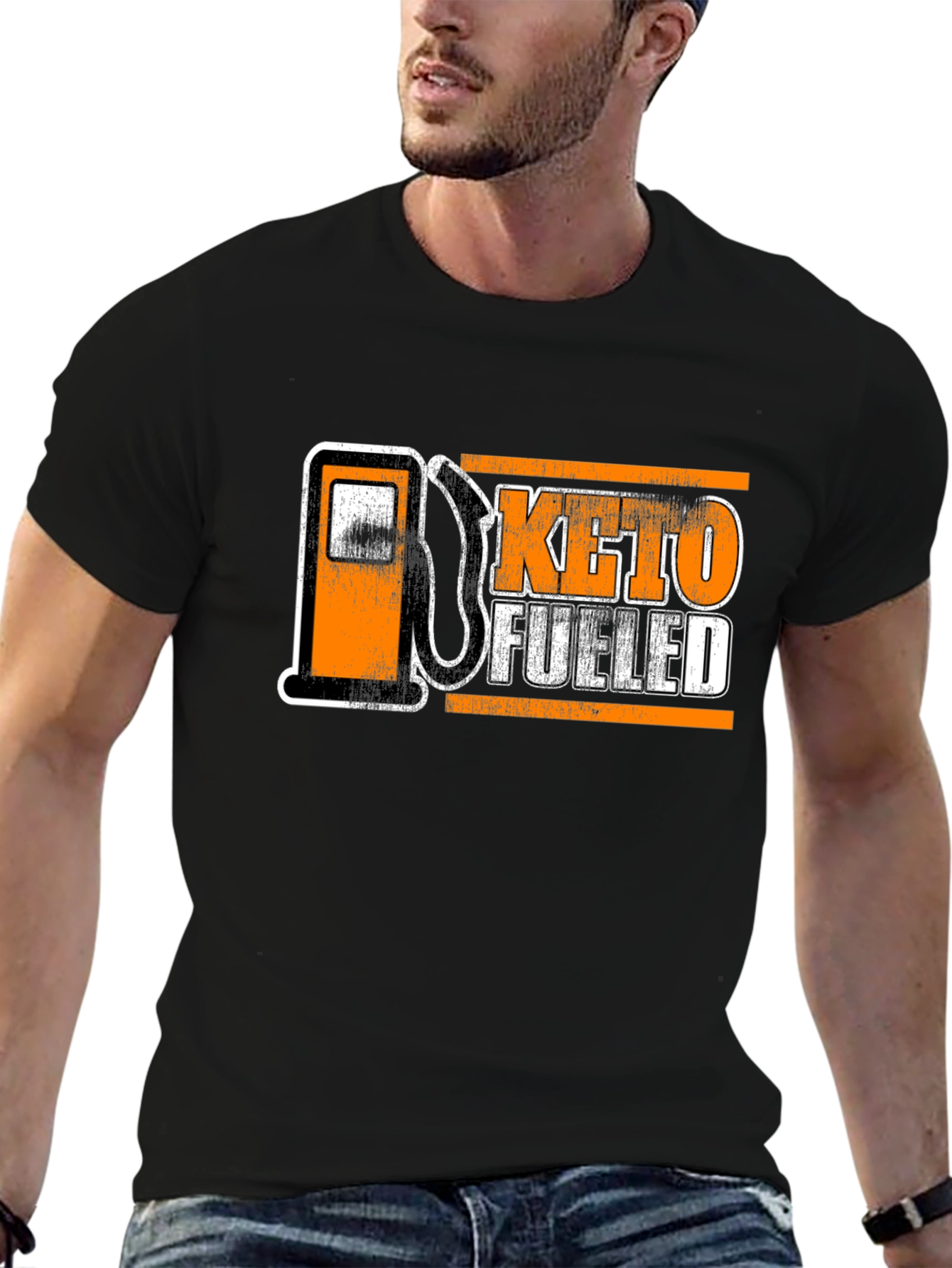 Keto Fueled T-Shirt - Black Graphic Design