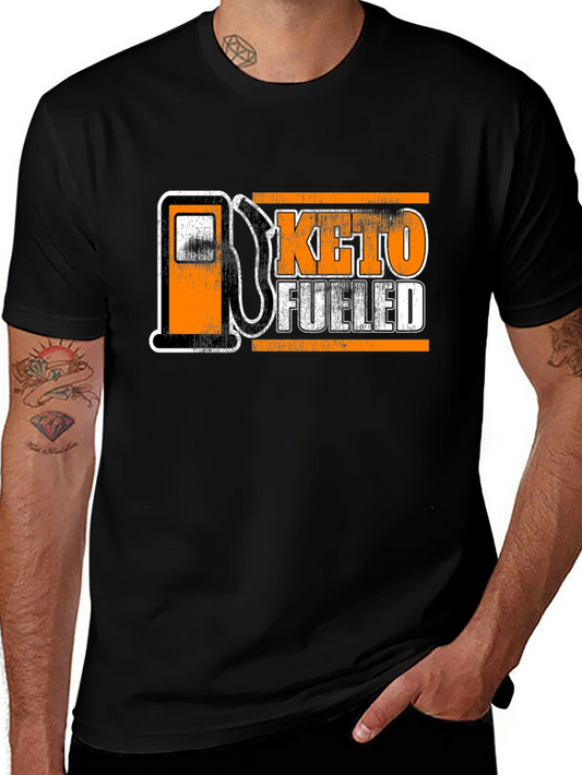 Keto Fueled T-Shirt - Black Graphic Design