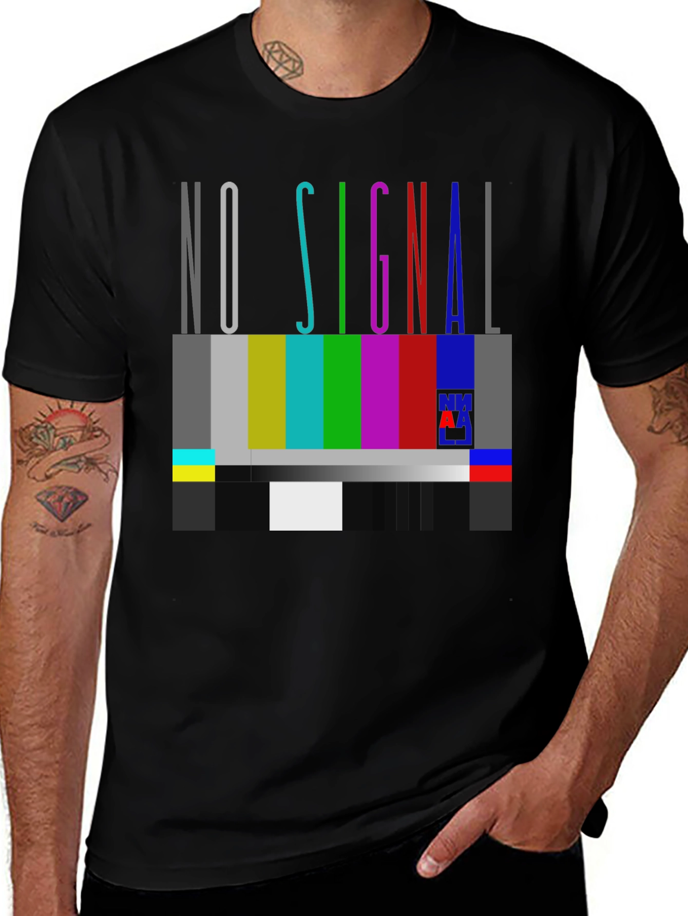 No Signal Mens Graphic T-Shirt