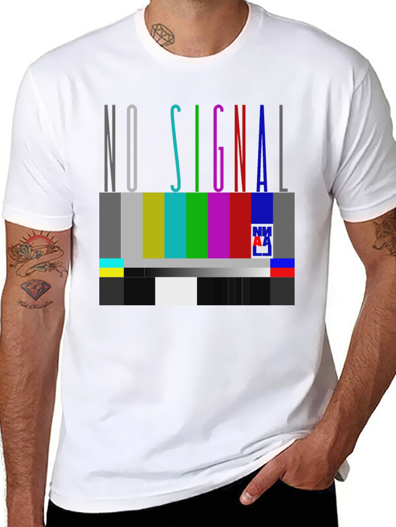 No Signal Mens Graphic T-Shirt