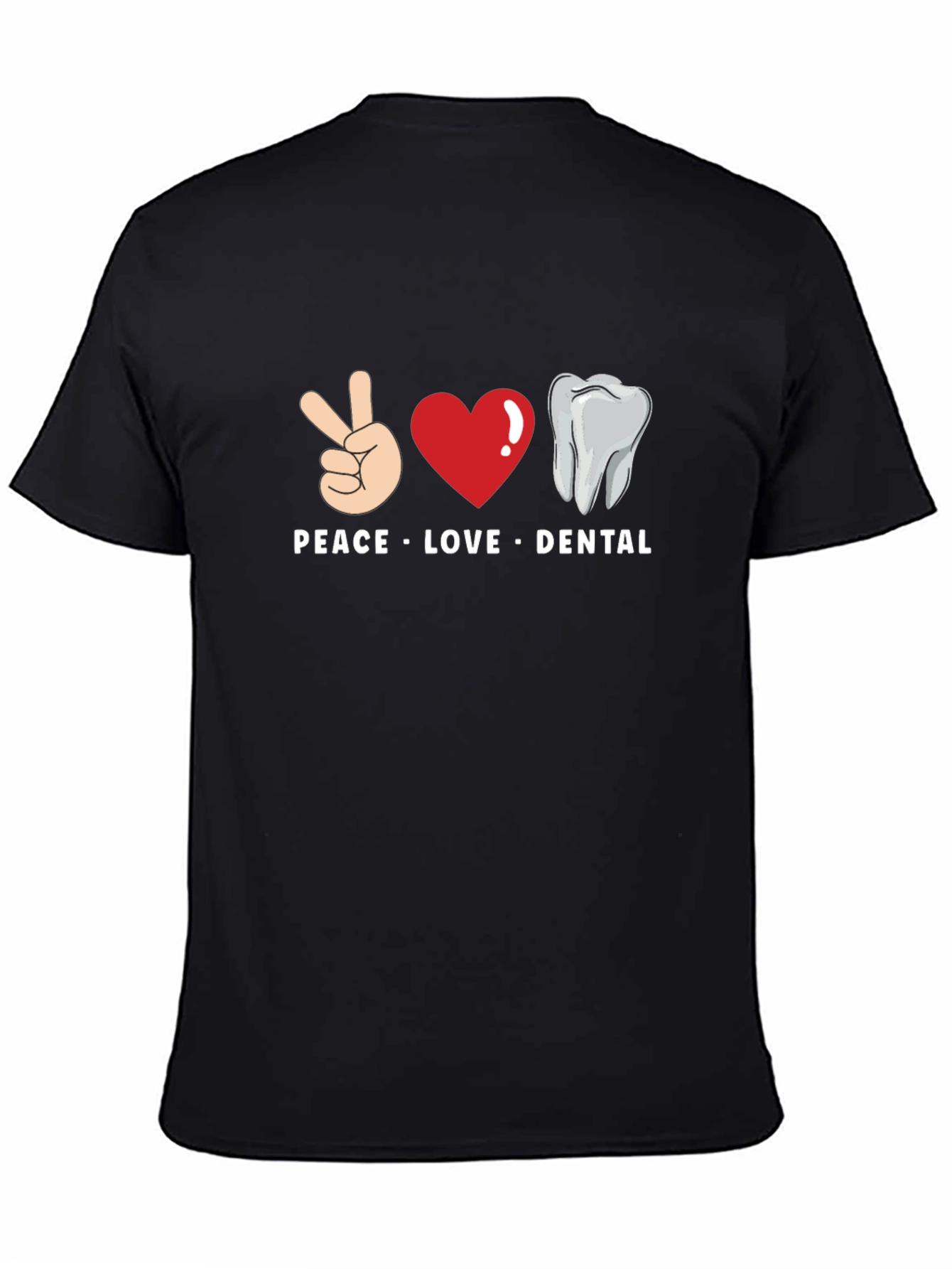 Peace Love Dental T-Shirt Funny Dentist Tee