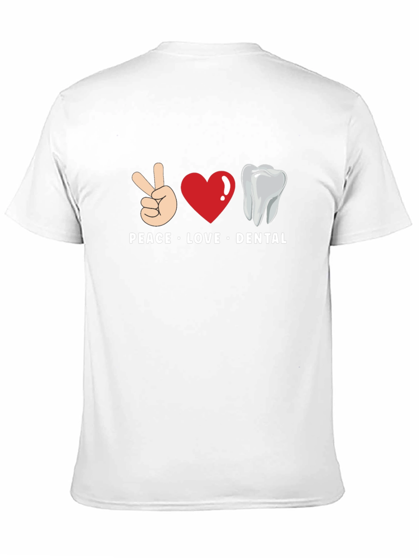 Peace Love Dental T-Shirt Funny Dentist Tee
