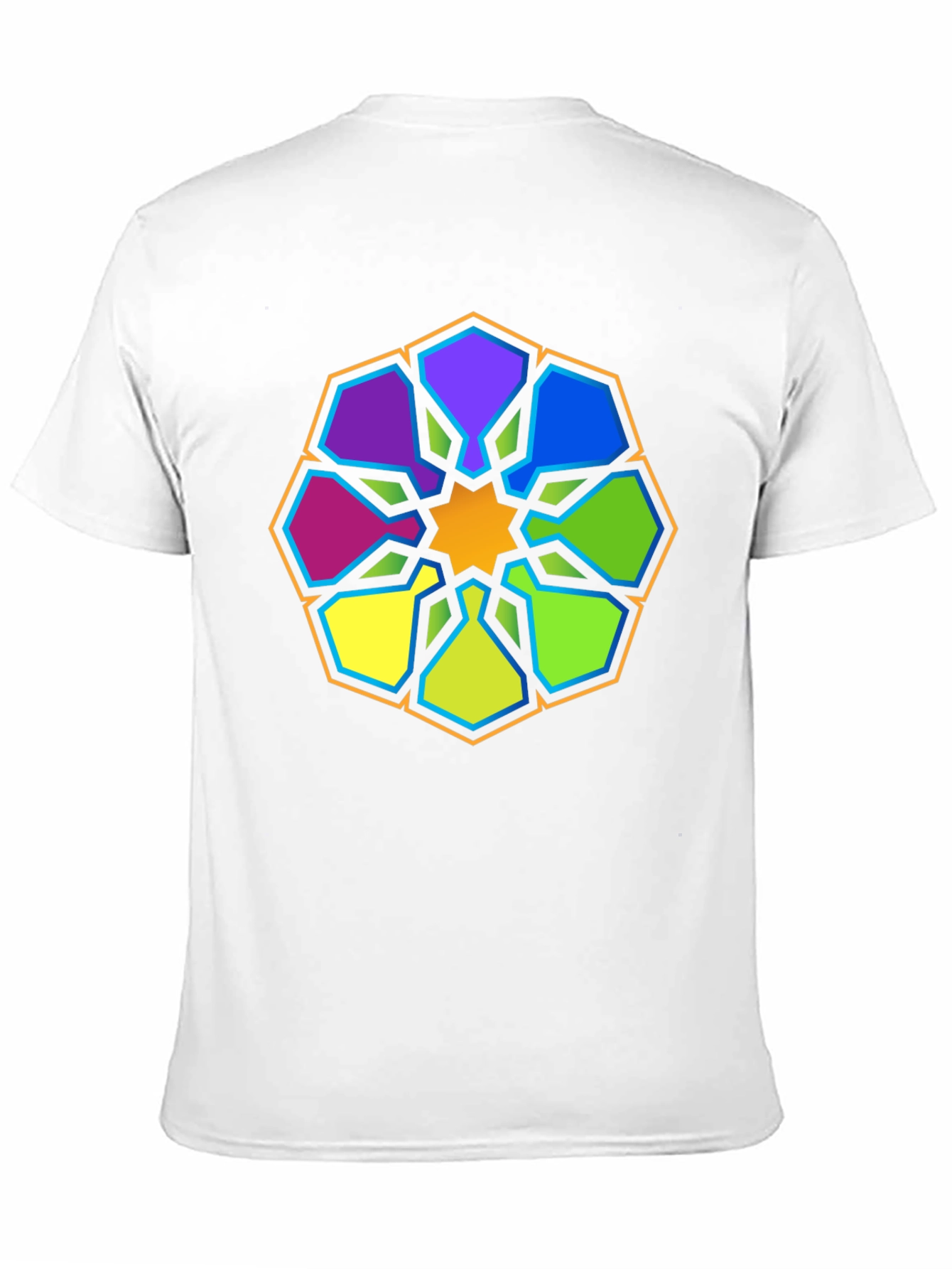Geometric Mandala Graphic Tee - Stylish Black T-Shirt