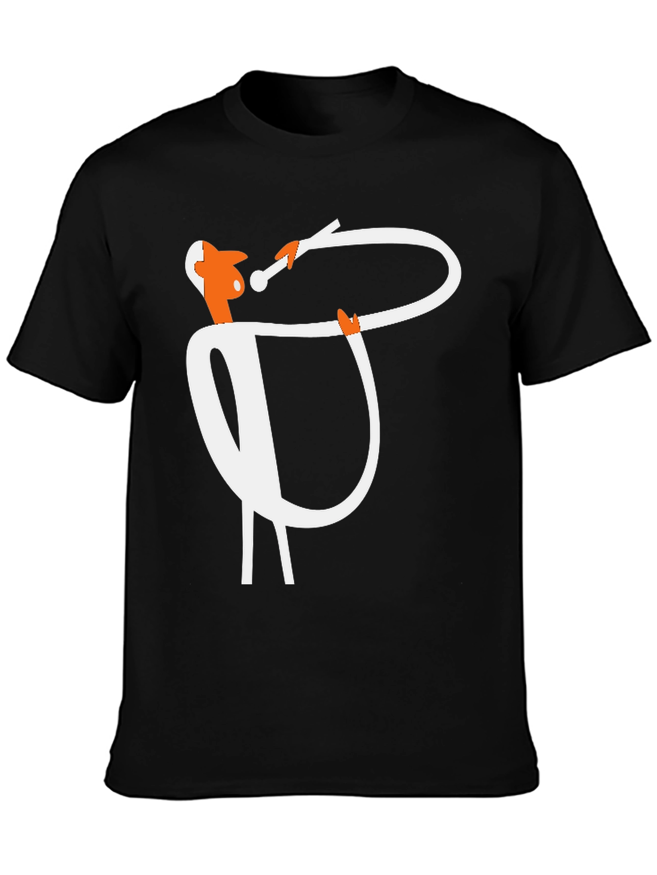 Abstract Musician Black T-Shirt