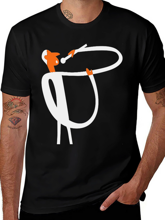Abstract Musician Black T-Shirt