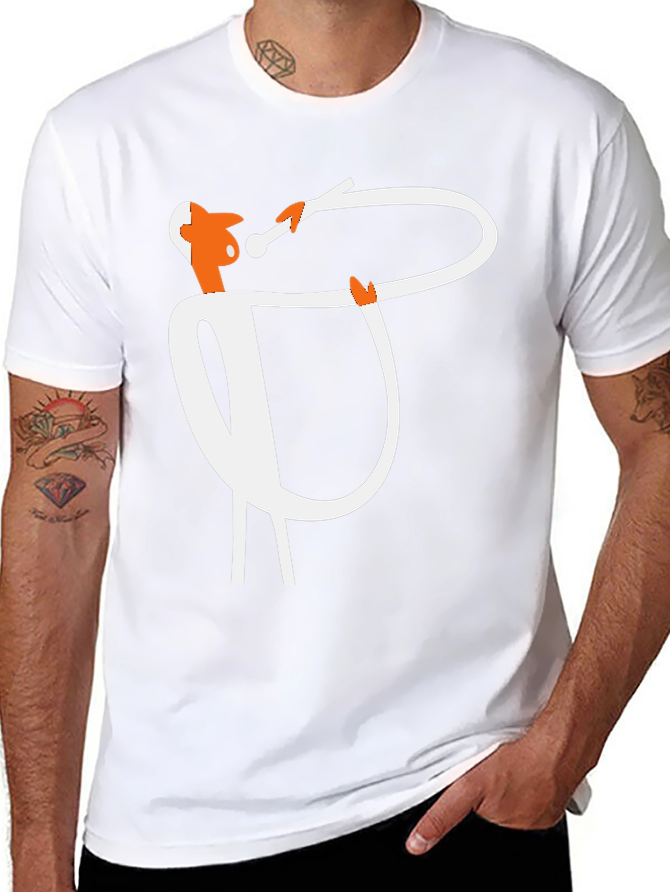 Abstract Musician Black T-Shirt