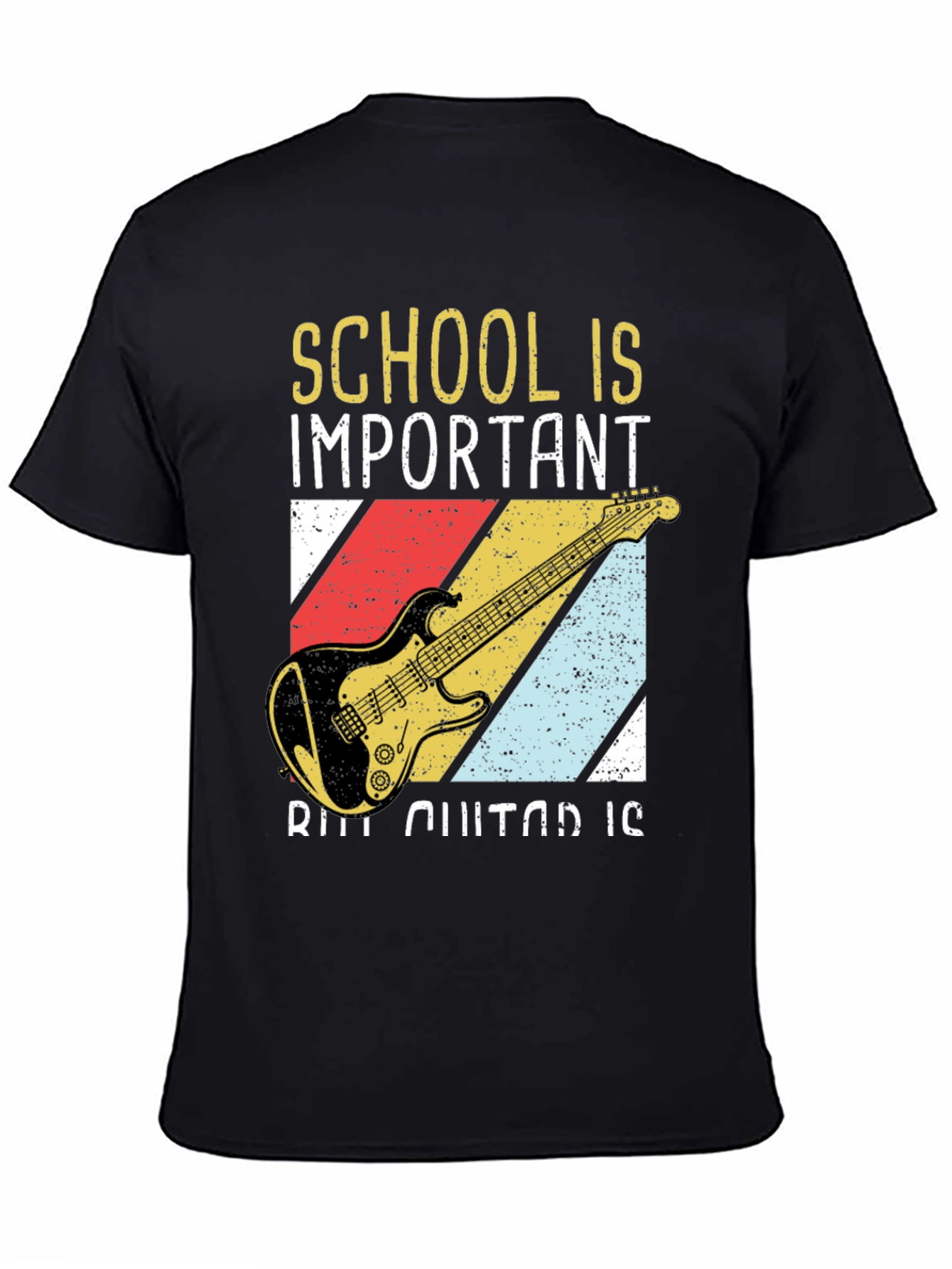 School & Guitar T-Shirt