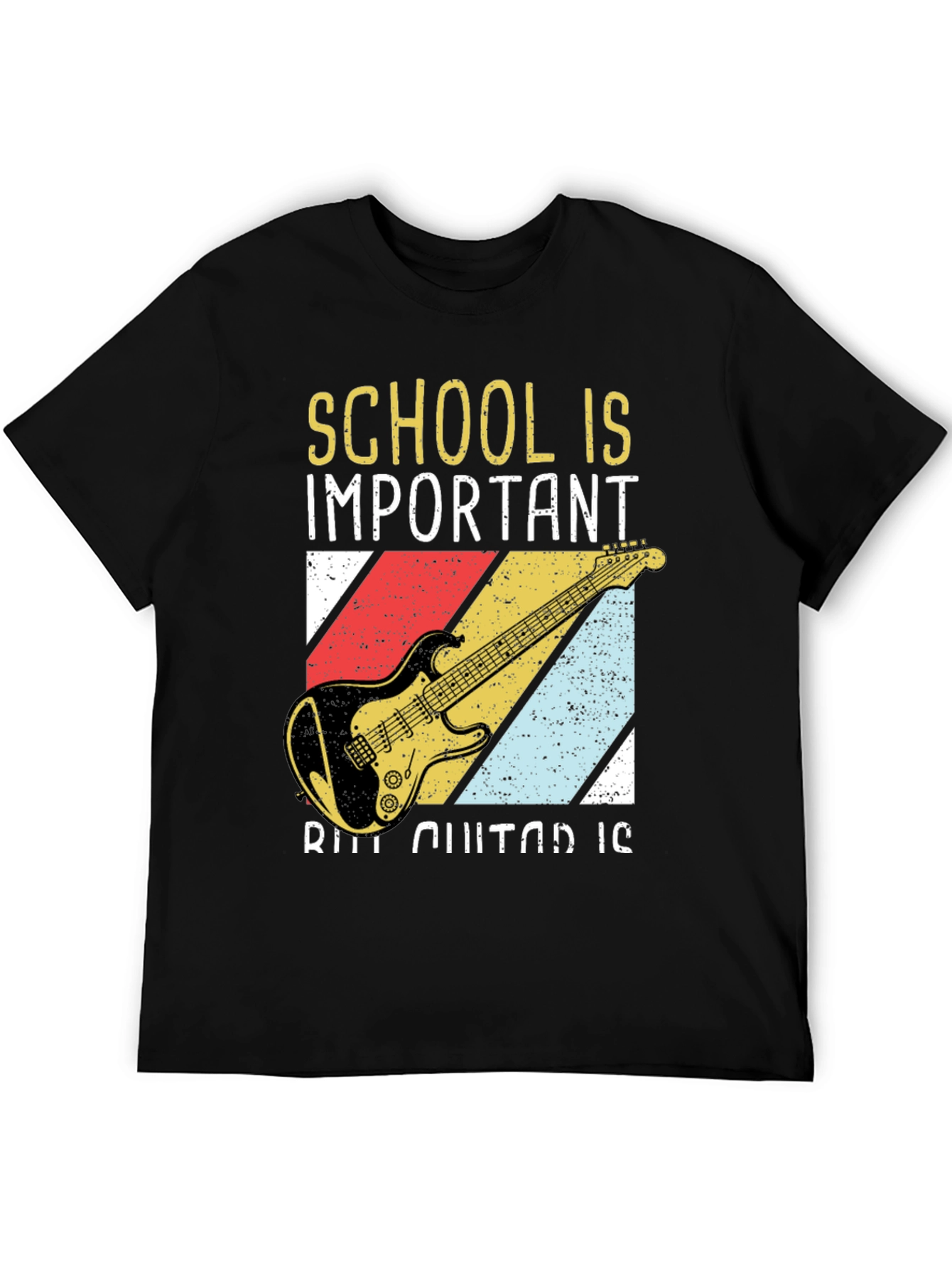 School & Guitar T-Shirt