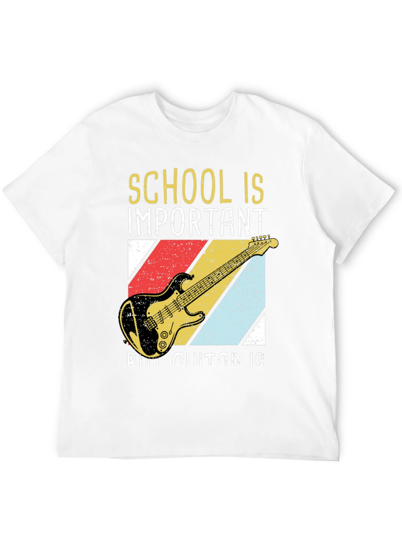 School & Guitar T-Shirt