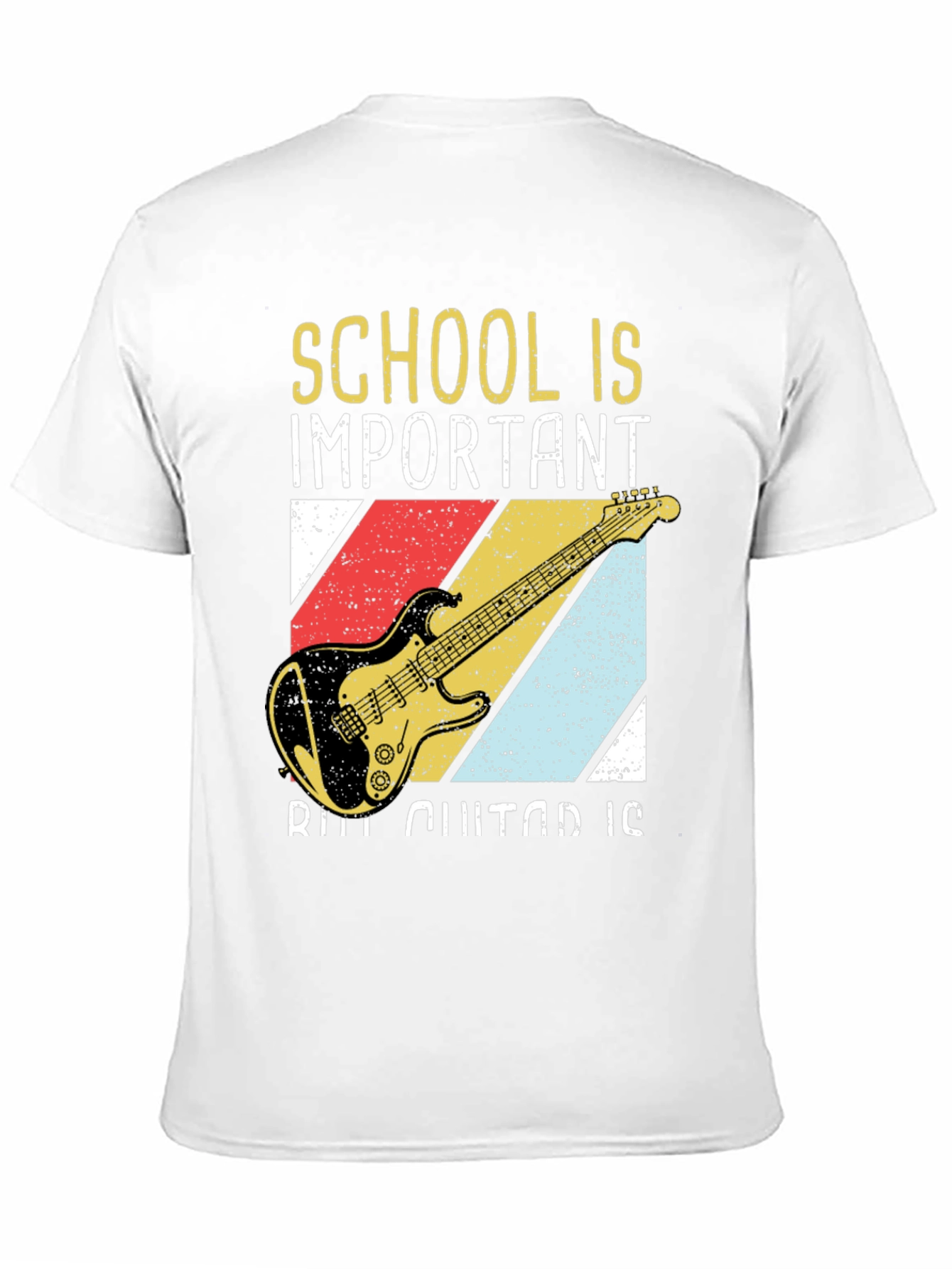 School & Guitar T-Shirt