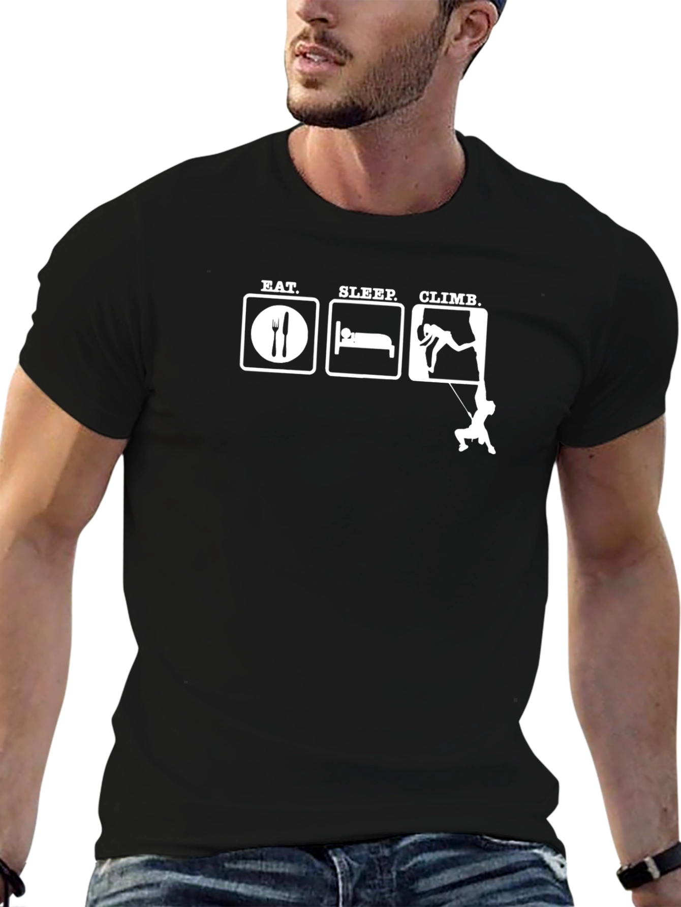 Eat Sleep Climb T-Shirt - Rock Climbing Apparel
