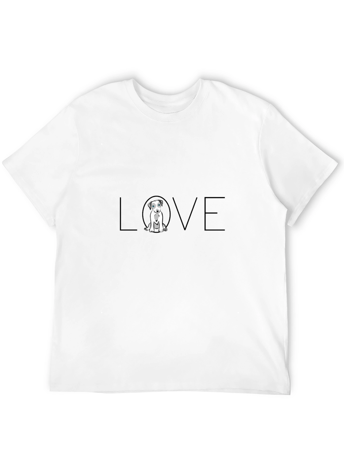 Dog LOVE Graphic Tee - Stylish Black T-Shirt
