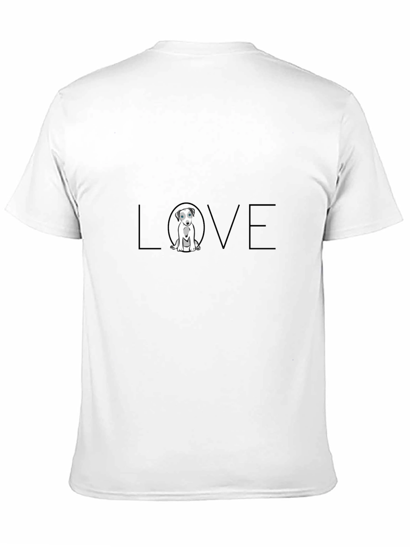 Dog LOVE Graphic Tee - Stylish Black T-Shirt