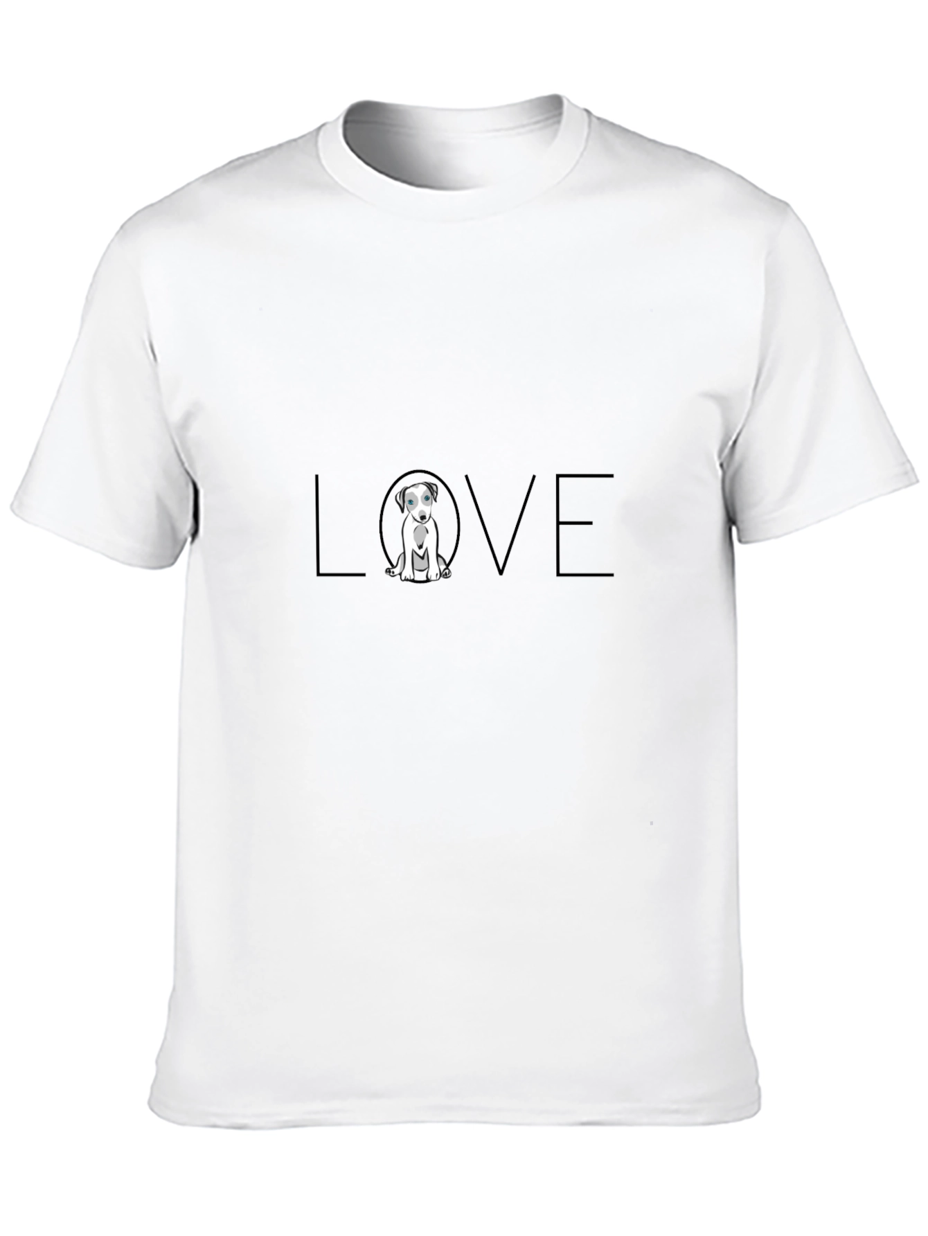 Dog LOVE Graphic Tee - Stylish Black T-Shirt