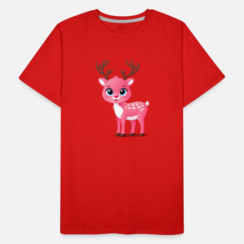 Adorable Pink Reindeer